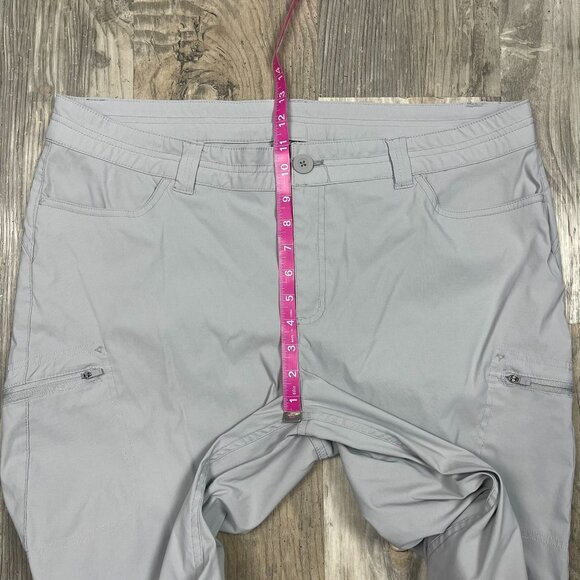 Eddie Bauer Guide Pro Capri Pants Womens 18W Gray Outdoor Water Repellant - Picture 6 of 7